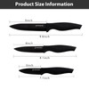Magiware 6-Piece Paring Knife Set with Sheaths-Ceramic Blade Sharp Rust