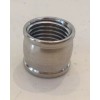 NEW- NICKEL PLATED solid brass coupling thread 1/2" x 3/8"