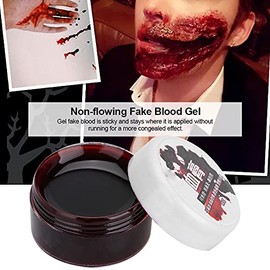 Gel de sangre falsa lavable, gel de maquillaje facial y corporal profesional no tóxico, adecuado para heridas, cortes, payasos y cosplay de películas de zombis.