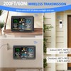 Geevon Upgraded HD Display Weather Station Wireless Indoor Outdoor Thermometer,