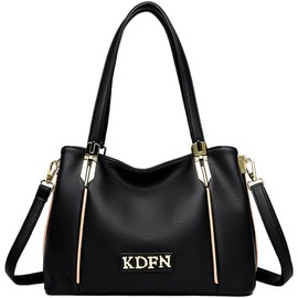 NIYUTA Women's Handbag Large Leather Women's Handbag Fashion Shoulder Bags Designer Shoulder Bag Hobo Bag, black