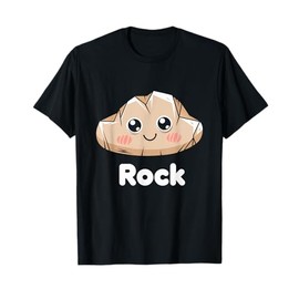 Rock Cute Kawaii Character Funny Cartoon Design T-Shirt