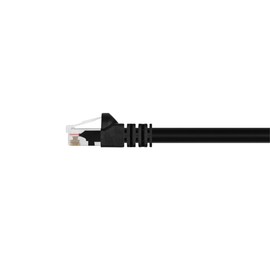 Monoprice 1FT 24AWG Cat5e 350MHz UTP Ethernet Bare Copper Network Cable - Black