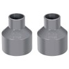 TOP-VIGOR 2Pcs PVC DWV Reducing Coupling, 25mm x 50mm Socket