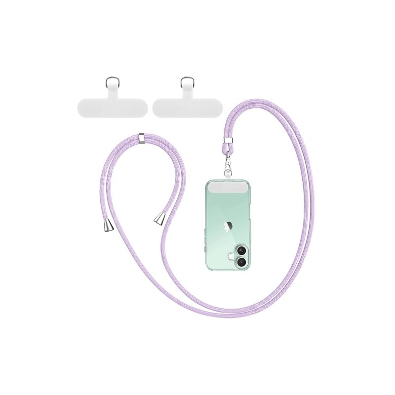 WOOZ Phone Lanyard Strap with 2 Tether Tab, Adjustable Nylon