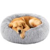 DUMOS Donut Dog Bed, Washable Dog Couch Bed with Removable