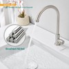 KroBer Cold Water Faucet Only – Brushed Nickel Stainless Steel