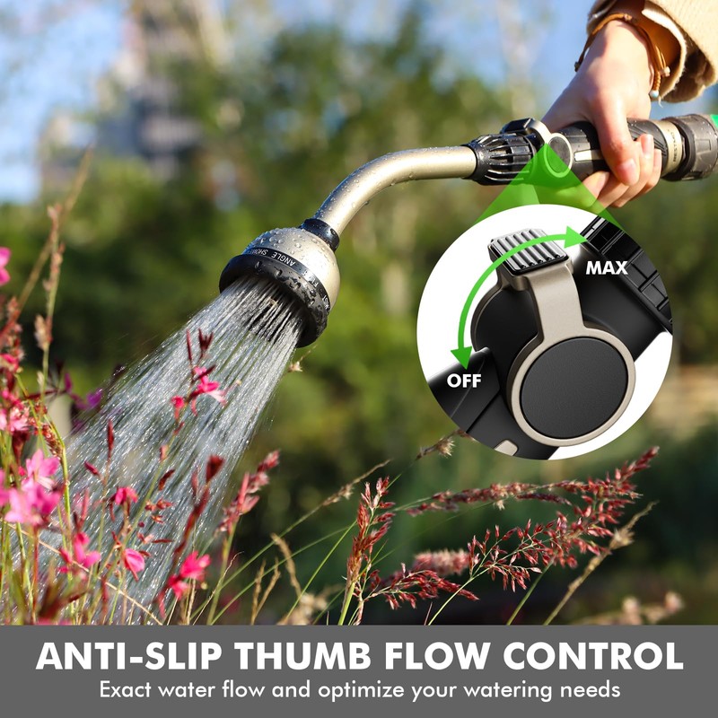 RESTMO Watering Wand Heavy Duty, Metal Garden Hose Wand with