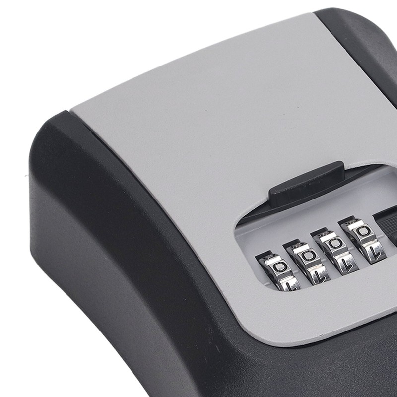 Key Lock Box 5in 4 Digit Combination Lockbox Resettable Code