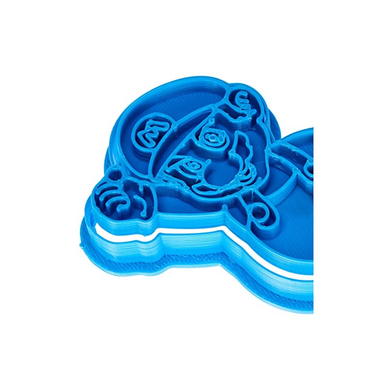 Cuticuter Bros Mario Cookie Cutter, Blue, 8 x 7 x