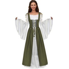 Renaissance Dress Women Medieval Dress Ren Faire Costume Renaissance Outfit Irish Dress