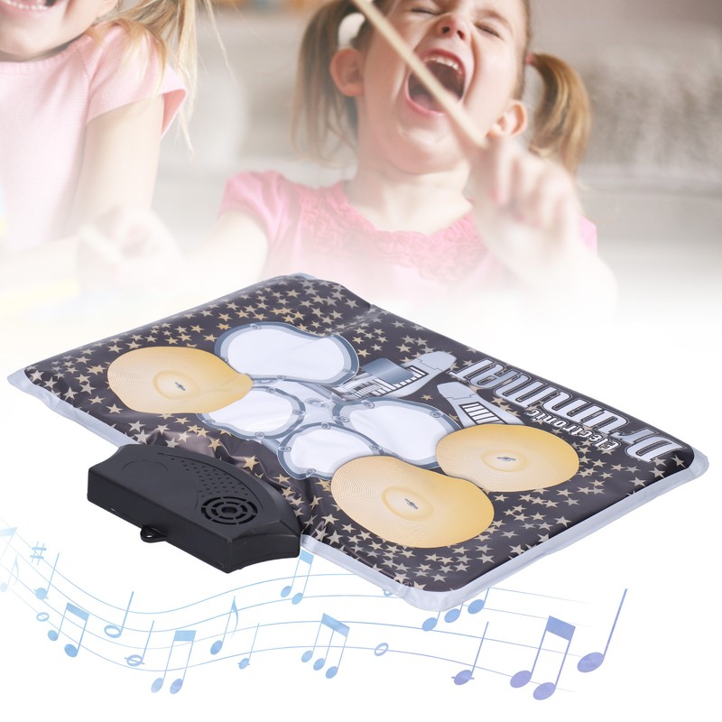 Electronic Drum Pad Mini Portable Foldable for Children Musical Instrument