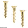 Slotted Flat Head Wood Screw Solid Commercial Brass #1X3/8 Qty