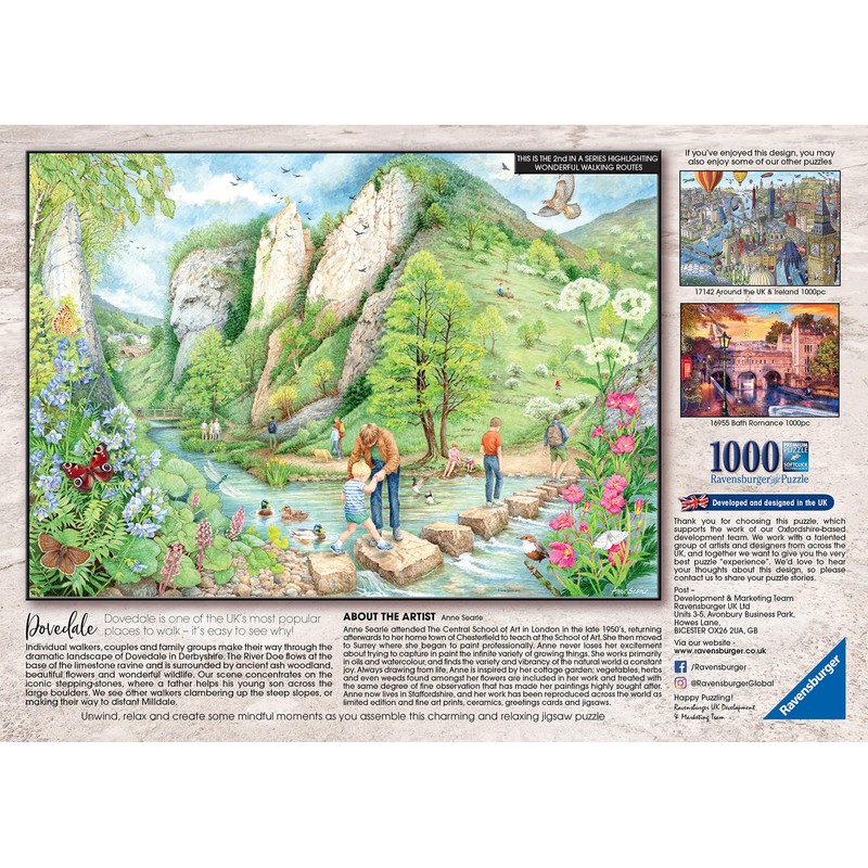 Ravensburger Dovedale, Walking World No. 2 1000 Piece Jigsaw Puzzle
