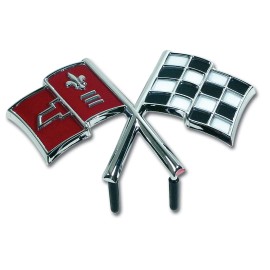 CA Cross Flag Front Emblem For 1966 C2 Corvette