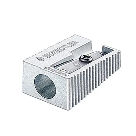 Staedtler 510 10, Pencil Sharpener (Manual Pencil Sharpener, Metallic, Metal)