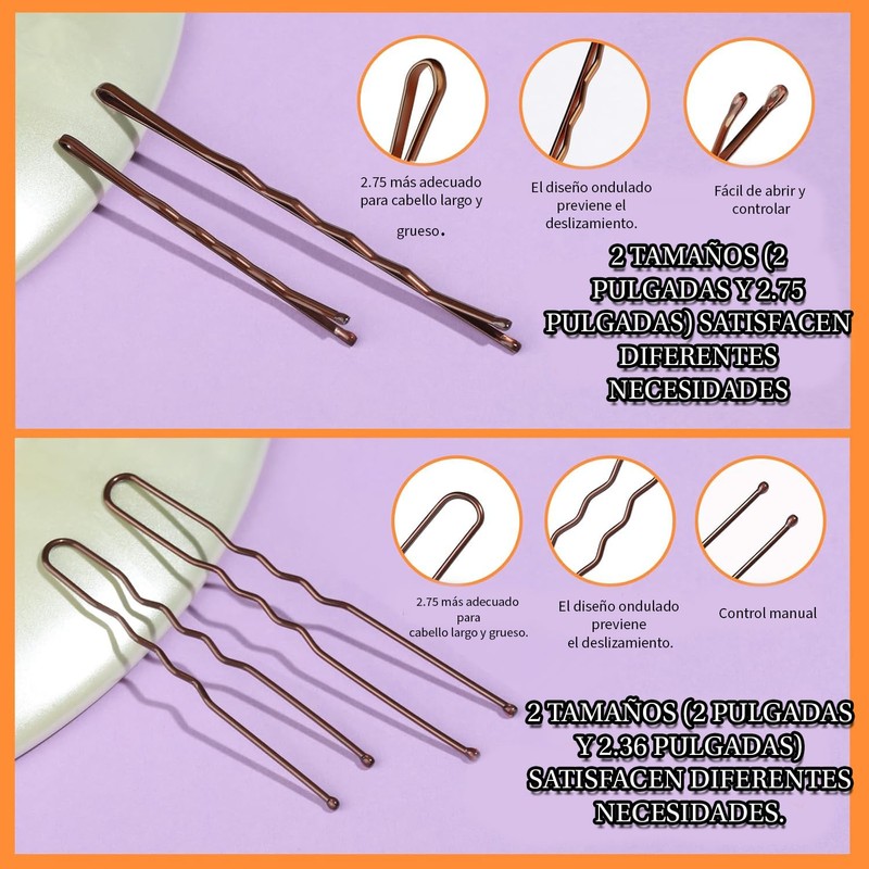 Triko Kit de 100 Horquillas para Cabello, 100 Pasadores para