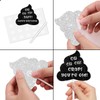 18pcs Black Glitter Poop Dessert Cupcake Topper Pick for Funny