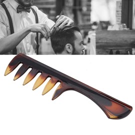 Peine para peinar el cabello, peine retro, peines texturizadores de pelo de peluquería de dientes anchos, peine de resina antiestático, peine de...   