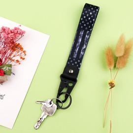 Llavero de muñeca con cierre de metal, cordón corto para llaves, herramientas, teléfono, llavero de pulsera para mujeres, profesoras y niñas
