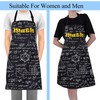 FUSTMW Math Apron with Pockets Math Gifts for Math Teacher