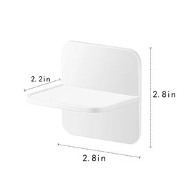EYAKEG 4 Packs Adhesive Furniture Anchors No Drill, Anti Tip Furniture Wall Anchors for Baby Proofing, Secure Bookshelf Dresser Shelf Cabinet to Wall for Child Safety - Removable, No Screw, White