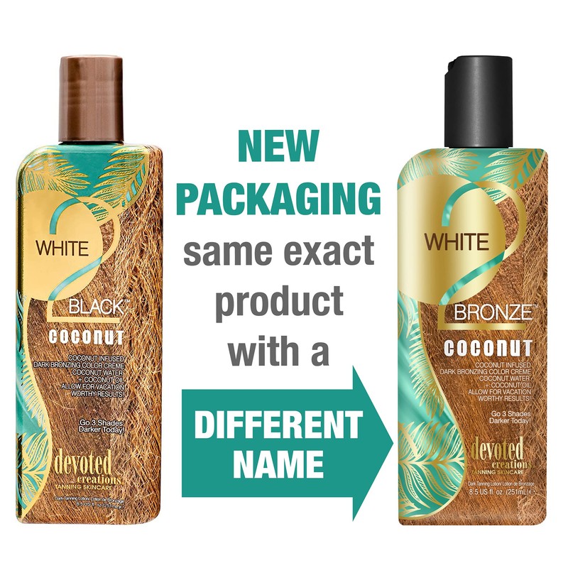 Devoted Creations White 2 Bronze Coconut - Color Enhancing Dark
