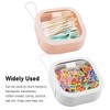 2pcs Hair Tie Organizer Box Multifunctional Transparent Top Hair Accessory