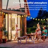 SINLEY 2.8Ft String Light Poles 4 Pack,Light Poles for Outside