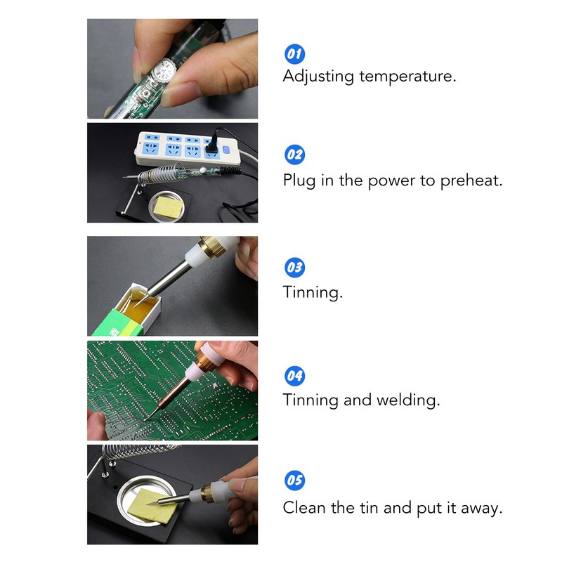 Electric Soldering Iron 60W 200‑450℃ Quick Heating Solder Iron Welding