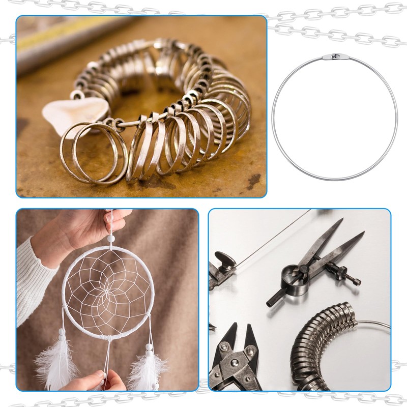 3 Pcs 6 Inch Loose Leaf Binder Rings Extra Large