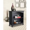 eHemco 2 Tier Bookcase in Black