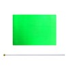 WXTWK 50 Pack Solid Green Flag Small Mini Plain Green