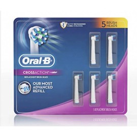 Oral-B 86279 Cross Action Refill Brush Head, Pack Of 5 Brush Heads