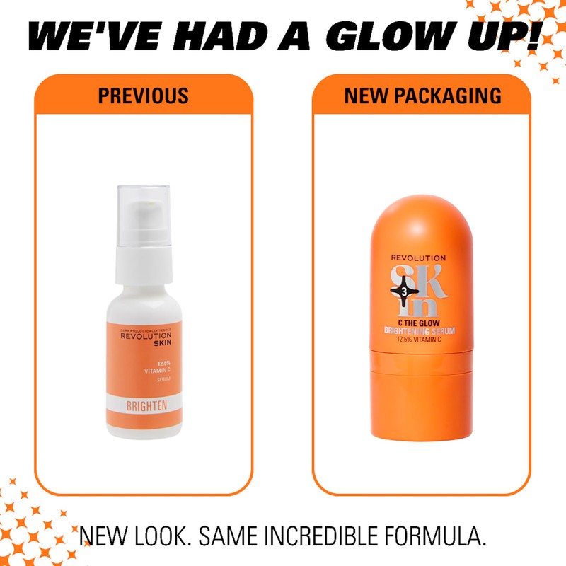 Revolution SKin, C The Glow Brightening Serum, Face Serum With