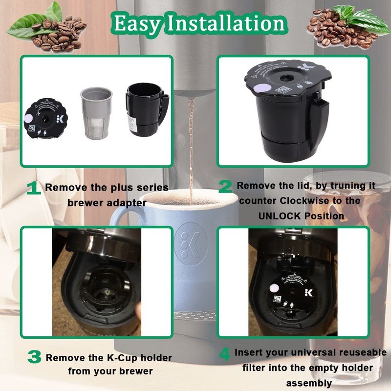 Reusable Coffee Filter Compatible with Keurigg 𝑲𝒆𝒖𝒓𝒊𝒈 My K Cup