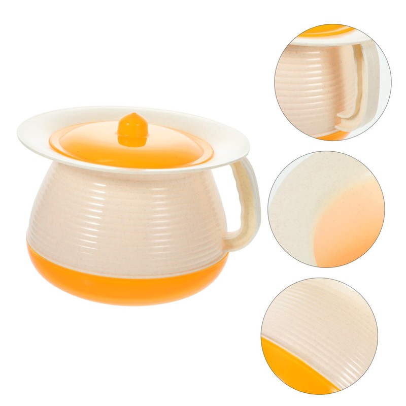 Healeved Thicker Material Urinal Pail Pot Chamber Pot for Adults