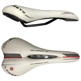 MONTEGRAPPA Liberty Comfortable Bike Saddle Gel Saddle with Soft Cushion Design Fit for Road and Mountain Bikes Against Prostate (White)