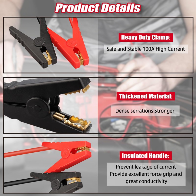 Jump Starter Adapter for Craftsman 20V V20 Li-ion Battery Powered