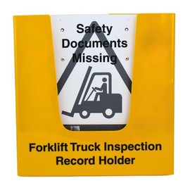 VSafety V Safety Forklift Truck Inspection Record Holder 250 x 240 x 27mm 1 Empty Holder