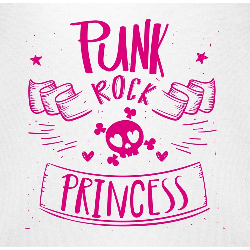 Shirtracer - Baby Bib - Sayings - Punk Rock Princess,