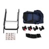 Foldable Pet Stroller with Weather Cover,4 Wheels Pet Strolling Cart