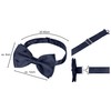 BomGuard Men's Braces Bow Tie Set, 4 Strong Clips, 3.5
