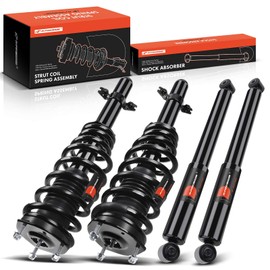 A-Premium Set (4) Front and Rear Complete Shock Absorber Strut & Coil Spring Assembly Compatible with Mazda 6 2009-2013 L4 2.5L (Automatic Transmission), Driver and Passenger Side