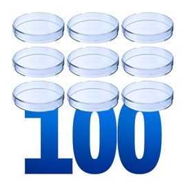 LabXcel Transparent Petri Dishes with Lid - Polystyrene Material, Vents, Petri Dishes for Lab Analysis, School Project Seed Germination Observation, and Science Experiment - (90x15 mm, 100pcs)