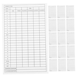NOLITOY 25pcs Coated Paper Golf Scorecards for Easy Recording and Portable Golf Accessories for Outdoor Sports