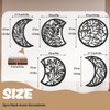 5PCS Moon Phase Wall Decor, Phases of the Moon Wall