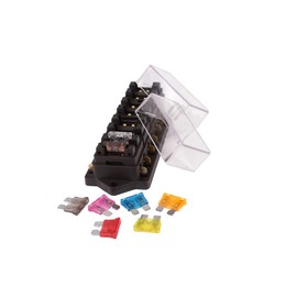 12V/24V 8-Way Car Truck Fuse Holder Fuse Box 8 Car Fuses