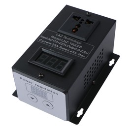 Variable Speed Controller SCR Voltage Controller Fit for Router Fan Electric Motor Rheostat AC 110V 220V 25A 10000W Max