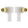 SAOIGEJUA (2Pack) Carburetor Fuel Fitting Elbow Carb Hose Connector Fits